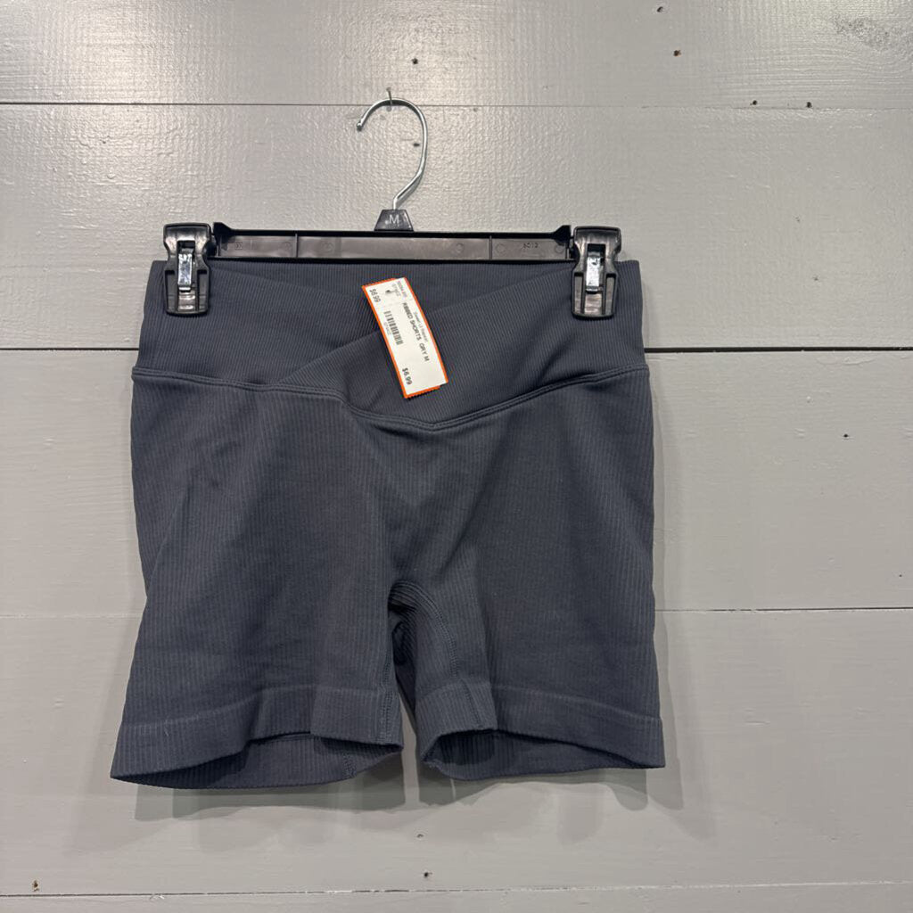 RIBBED SHORTS ,GRY,M