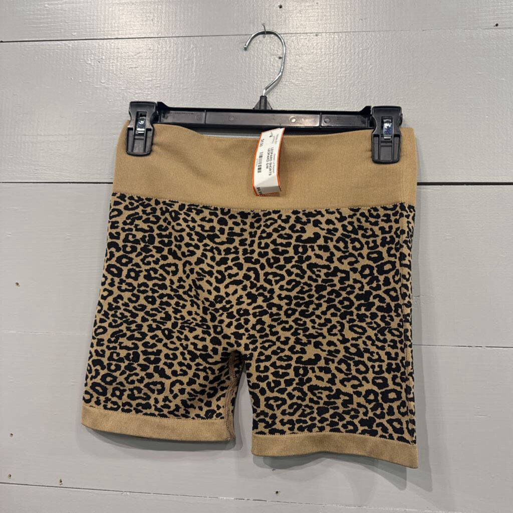 LEOPARD SHORTS ,LEOPARD,S/M