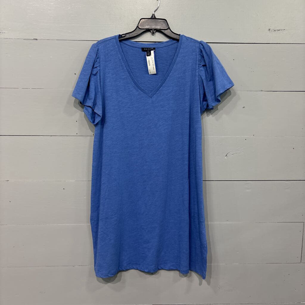 TRIBAL,*NWT BASIC KNIT DRESS ,BLUE ,L
