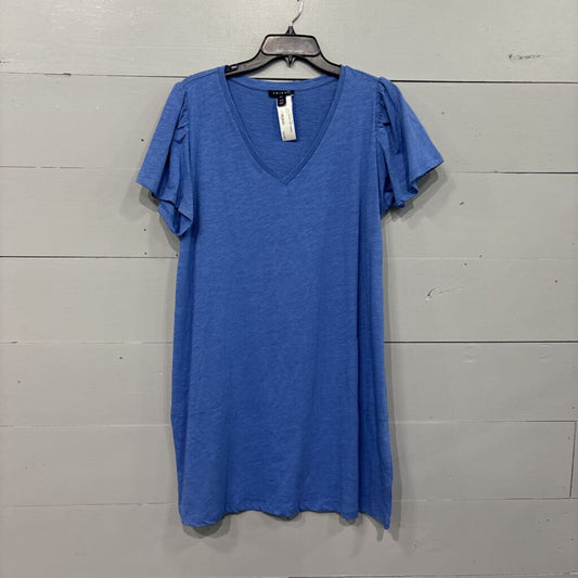 TRIBAL,*NWT BASIC KNIT DRESS ,BLUE ,L