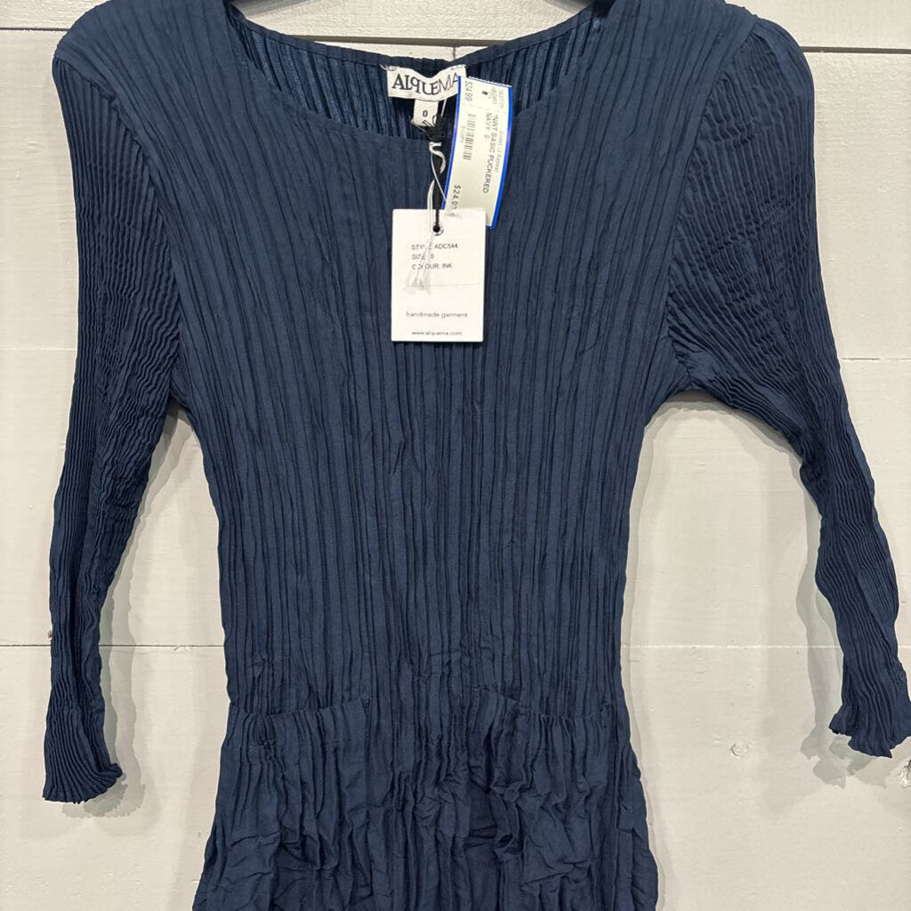 ALQUEMA,*NWT BASIC PUCKERED,NAVY ,0