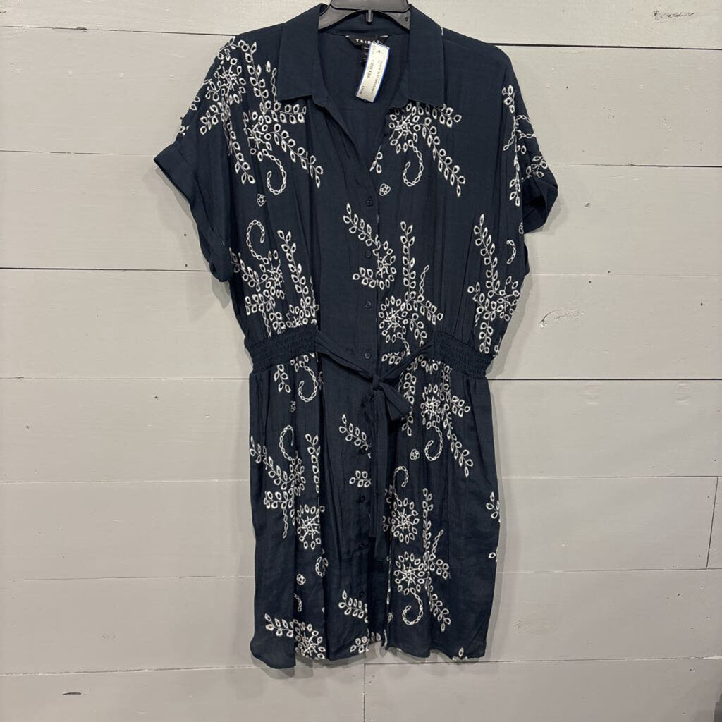 TRIBAL,*NWT EYELET DRESS,NAVY ,XL