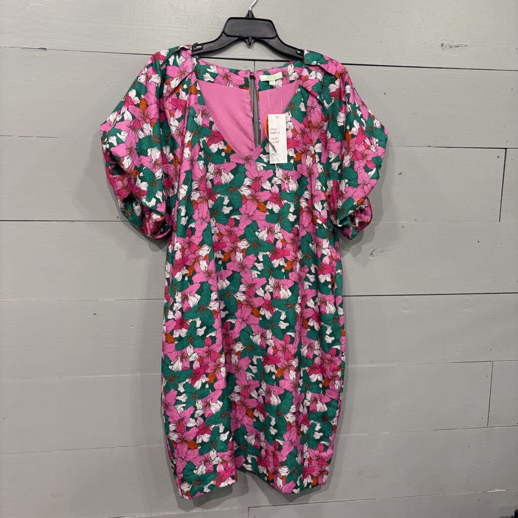 JADE MELODY TAM,*NWT FLORAL DRESS,PINK ,XL