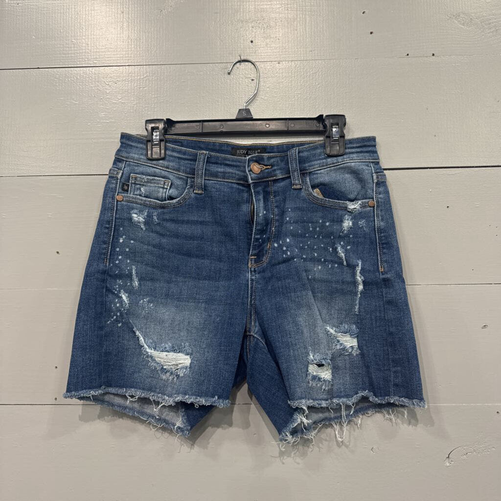 JUDY BLUE, DENIM SHORTS ,BLUE ,L