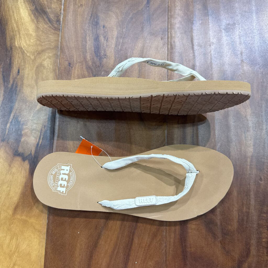 REEF,NEW FLIPFLOP ,TAN IVORY ,9