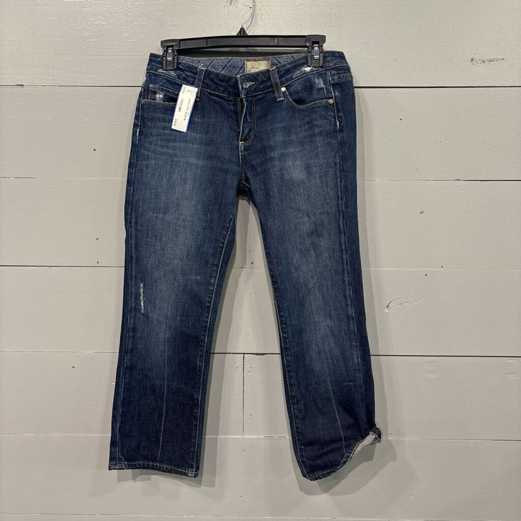 PAIGE,DENIM CAPRI ,BLUE,28