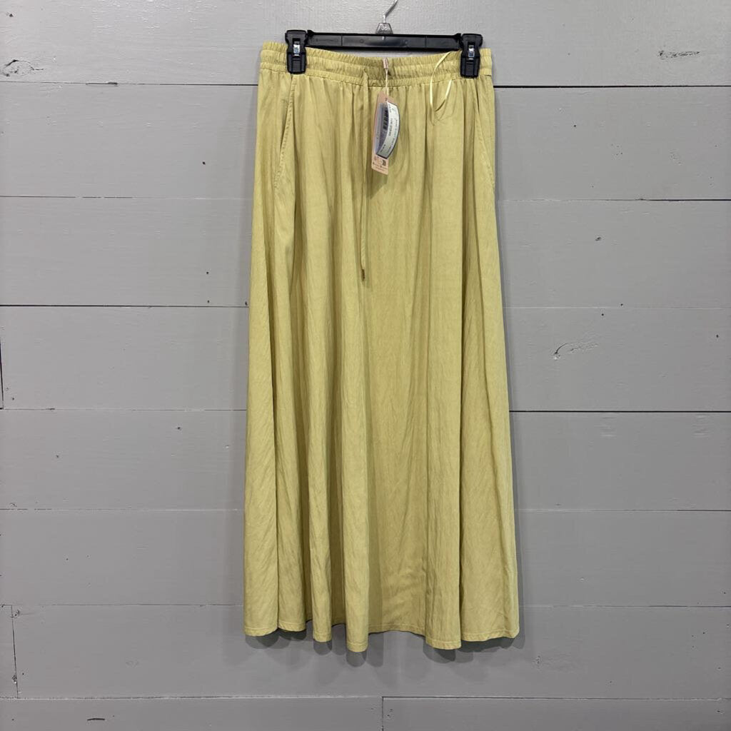 ESQUALO,*BASIC FLOWY SKIRT,LEMON,8