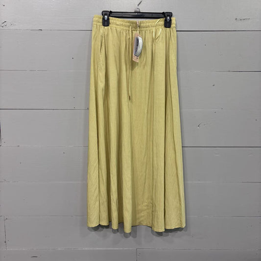 ESQUALO,*BASIC FLOWY SKIRT,LEMON,8
