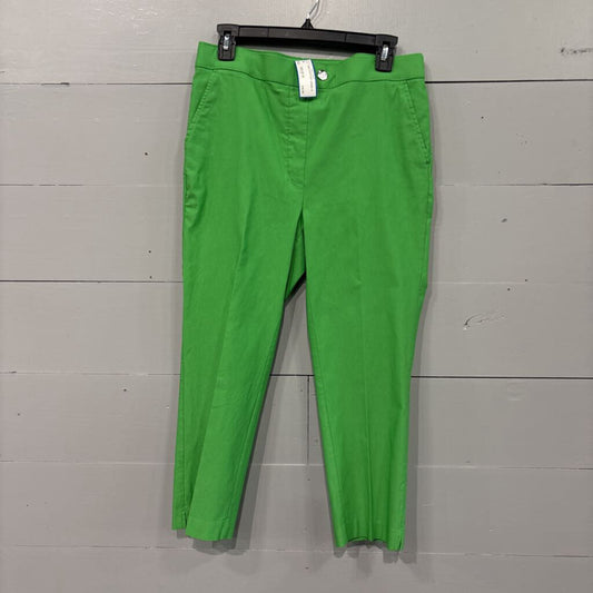 RAFAELA,BASIC CROP PANT,GREEN,12