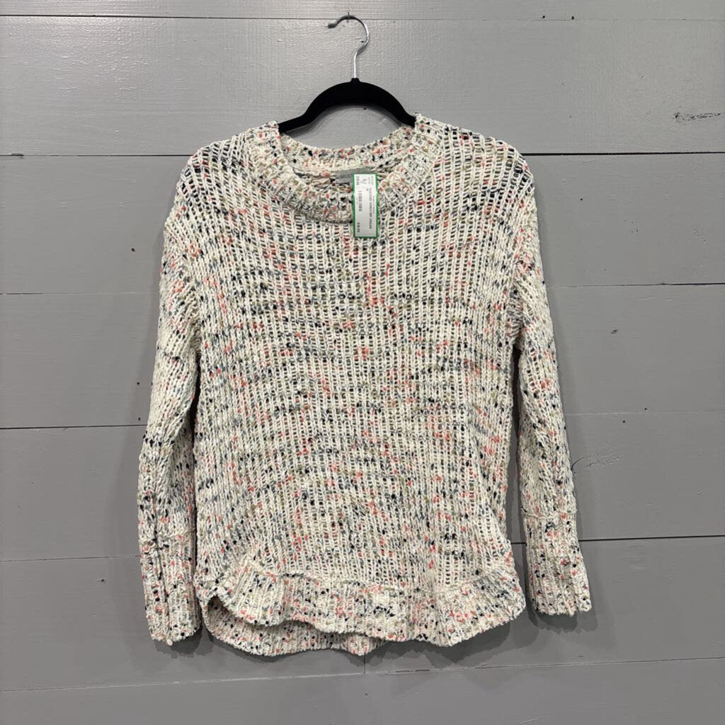 MULTIPLES,FLECKED SWEATER,CREAM ,M