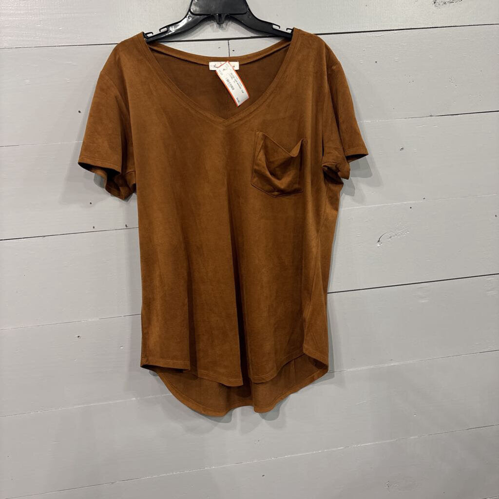 ANOTHER LOVE,SEUDE LIKE BADSIC TOP,CAMEL ,XL
