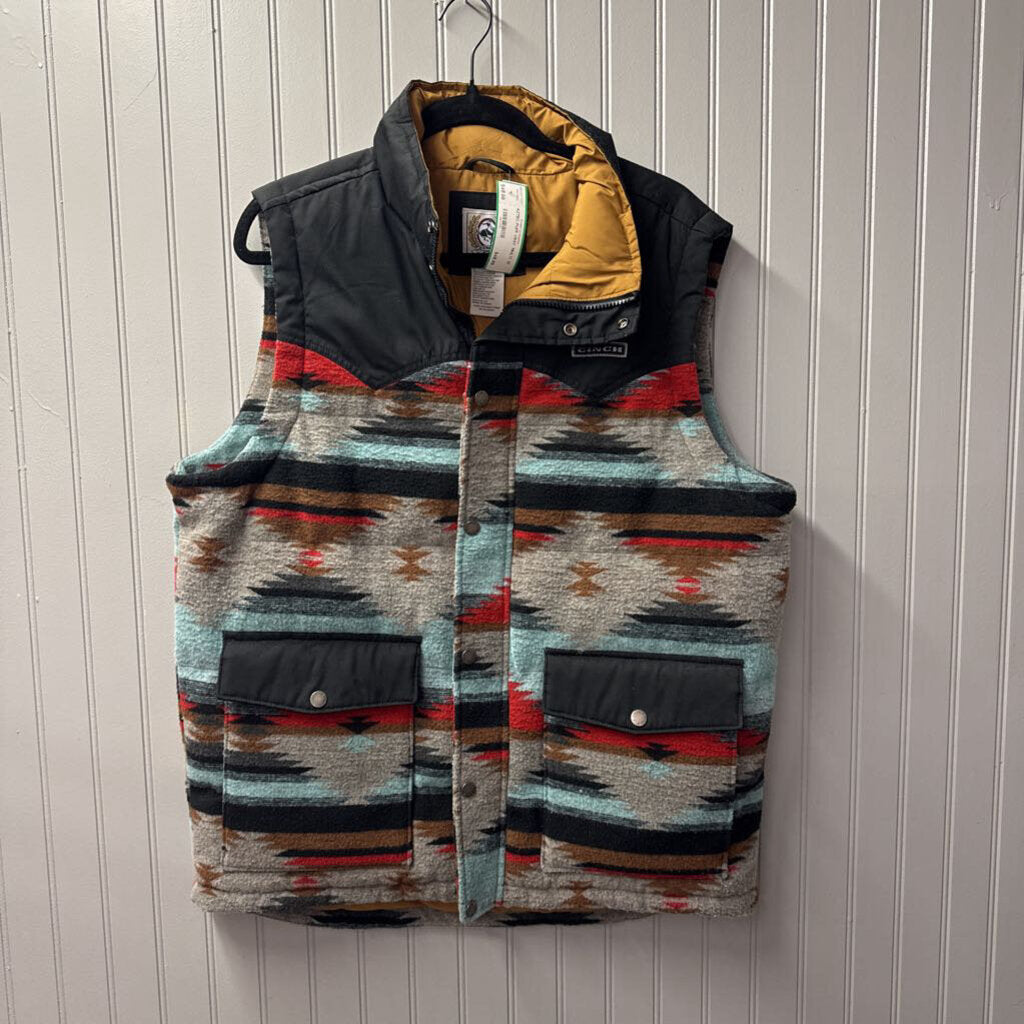 AZTEC PUFF VEST ,MULTI ,M