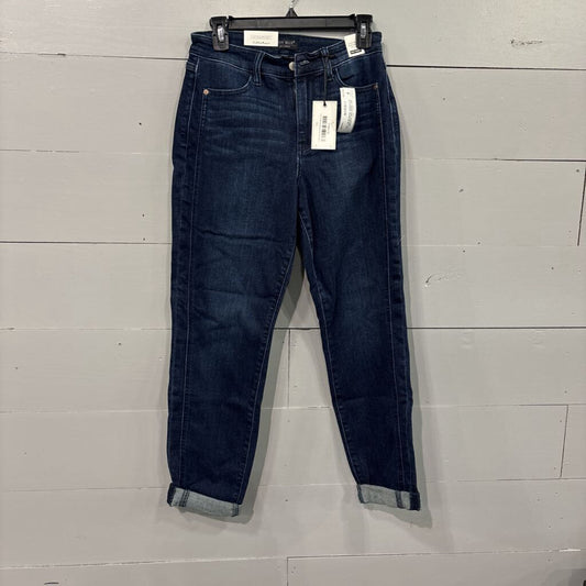 JUDY BLUE,NWT DENIM HIGH WAISTED BOYFRIEND JEANS,BLUE ,3/26