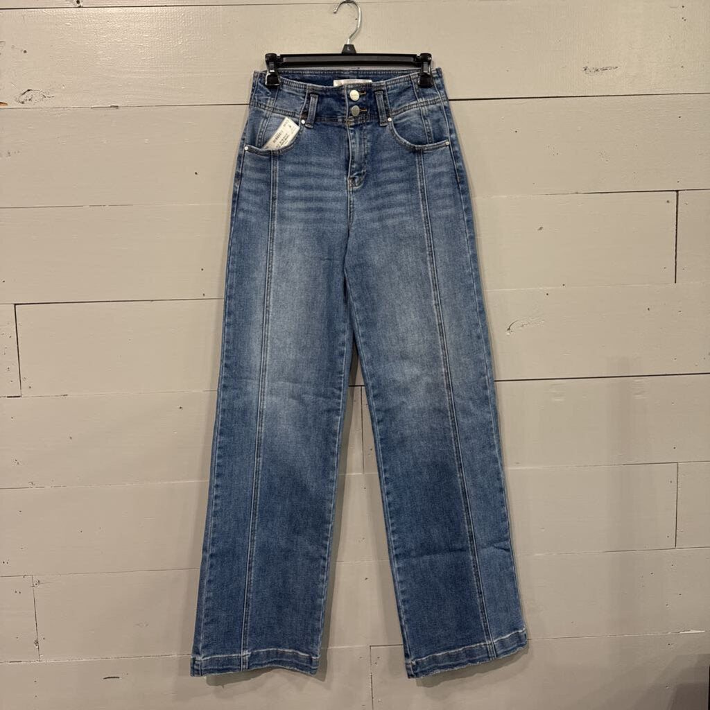 RISEN JEANS,*DENIM DARK BOOTCUT JEANS,BLUE ,3/26
