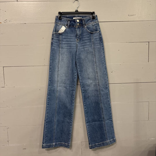 RISEN JEANS,*DENIM DARK BOOTCUT JEANS,BLUE ,3/26
