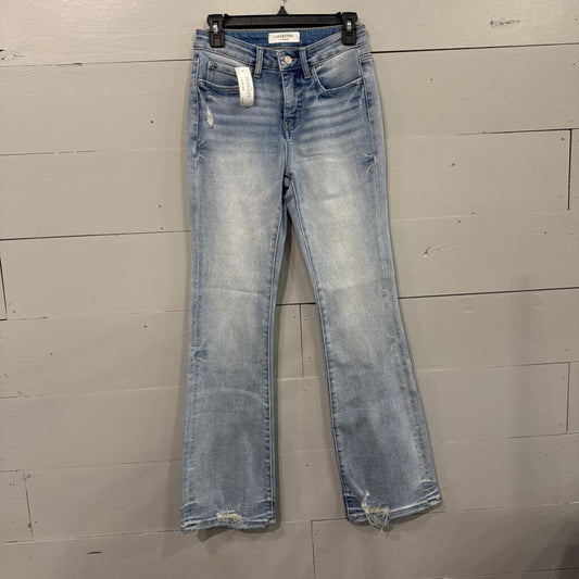 VERVET,*DENIM WIDE LEG LGHT WASH JEANS ,BLUE ,26