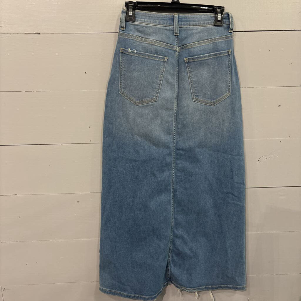 HARPER HERITAGE,*DENIM MEDIUM WASH MAXI SKIRT,BLUE ,26