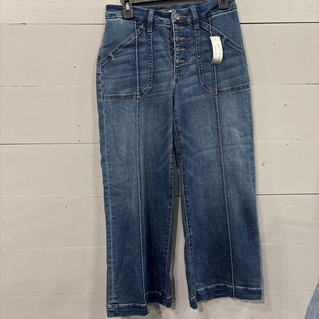 KUT,*DENIM STRAIGHT LEG JEANS,BLUE ,4