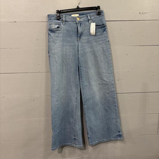 KUT,*DENIM WIDE LEG LIGHT WASH JEANS,BLUE ,4