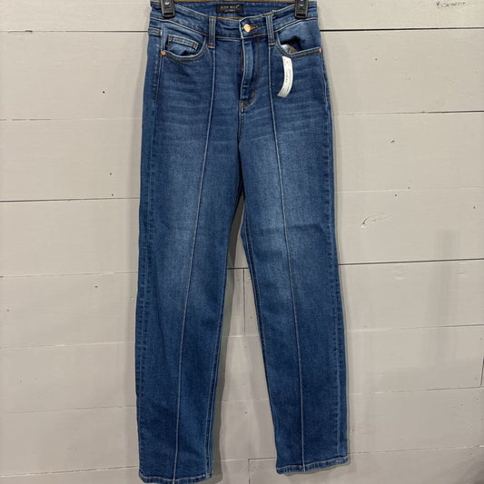 JUDY BLUE,*DENIM FLAIR LEG JEANS,BLUE ,3/26