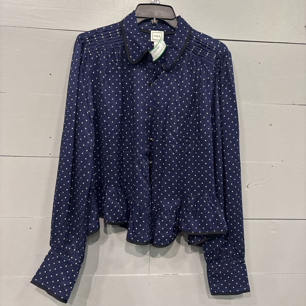 MAEVE,POKE A DOT LSV TOP,BL/WH,L