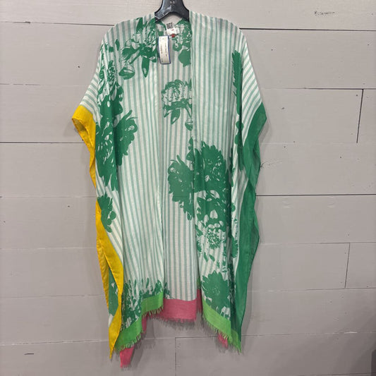 STRIPE KIMONO ,GRN