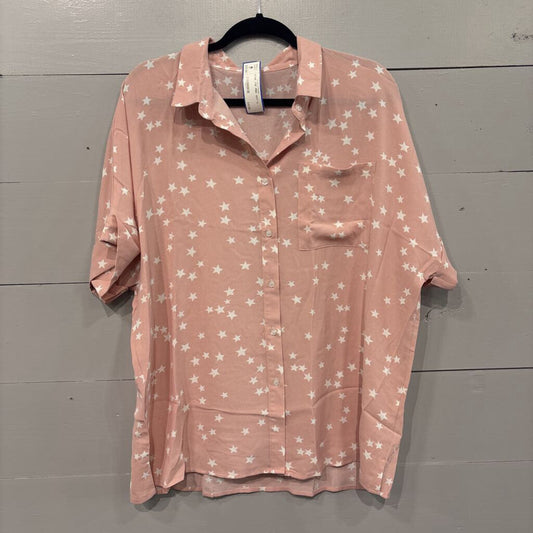 STAR TOP ,PINK WHT,XL