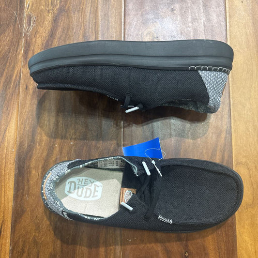 HEY DUDE,HEYDUDE SLIPON ,BLK GRY ,W9