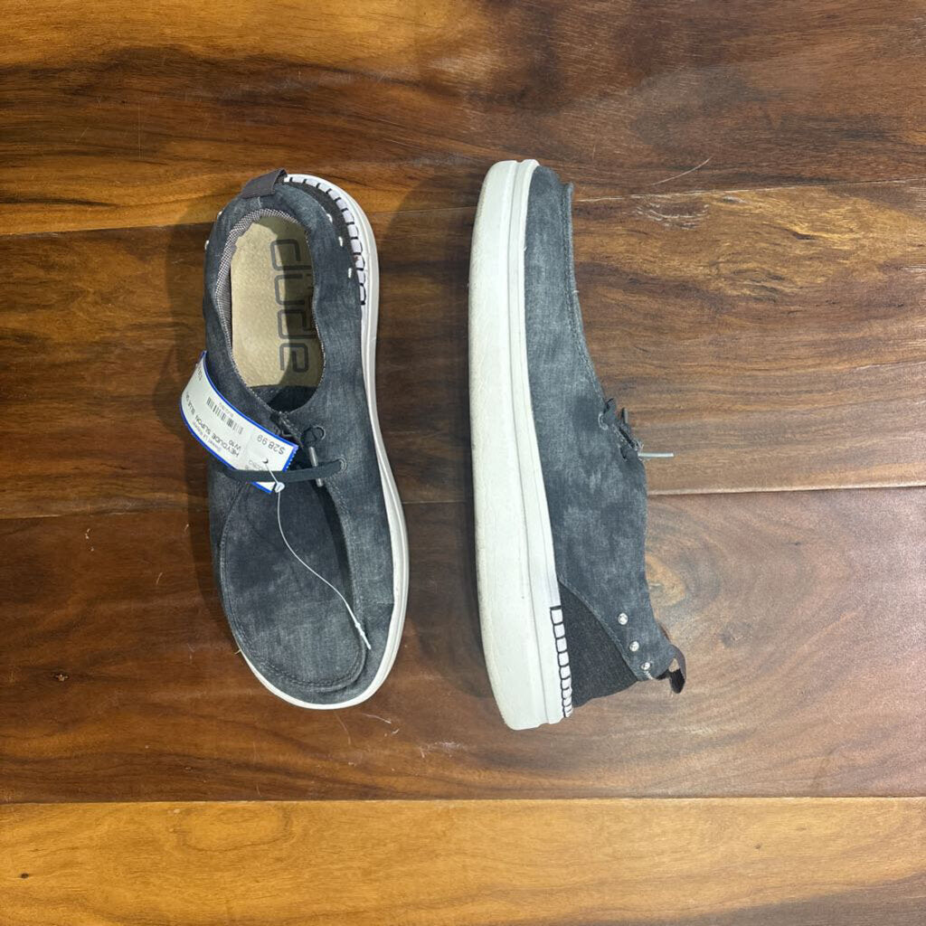 HEY DUDE,HEYDUDE SLIPON ,BLUE GRY ,W10