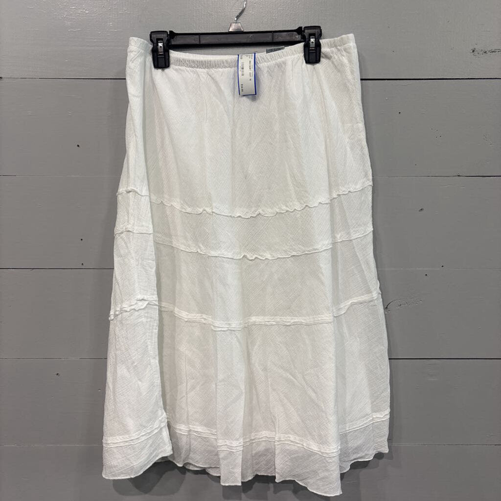 SAMATHA GREY,MAXI SKIRT ,WHT ,18