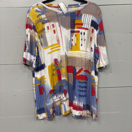 MULTIPLES,PATTERNED TOP ,MULTI,XL