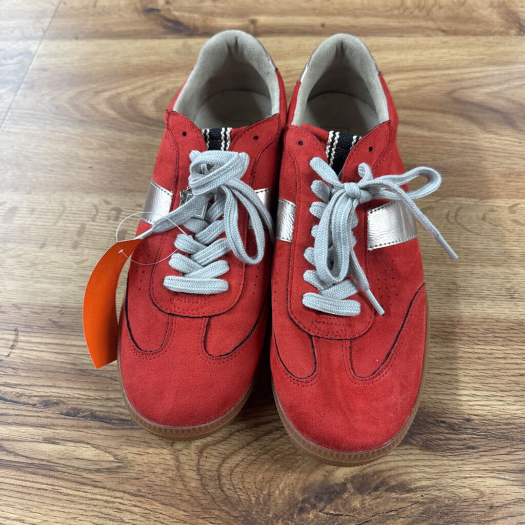 SHU SHOP,TRENDY SNEAKER,RED WHT,9.5