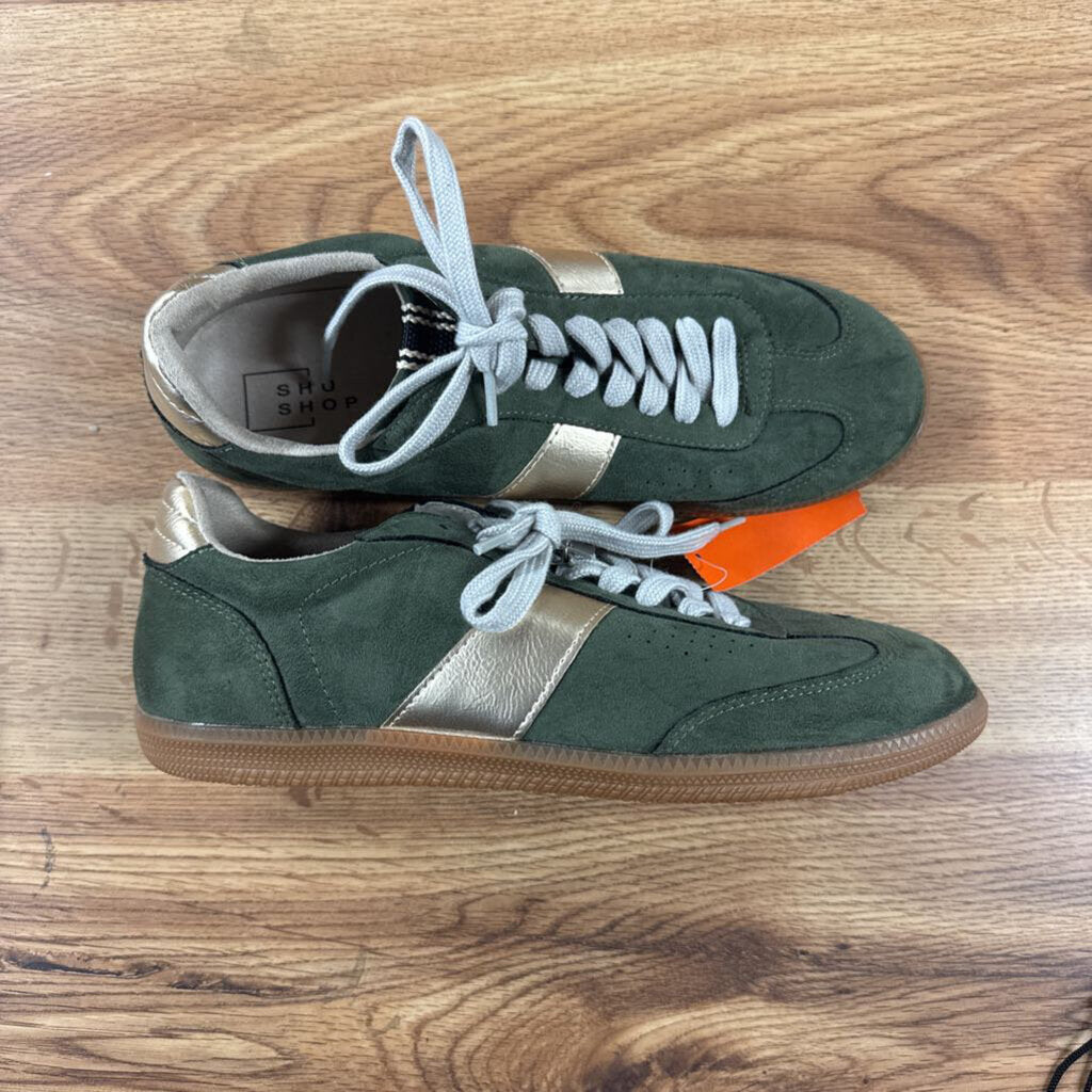 SHU SHOP,TRENDY SNEAKER,GRN GOLD ,9