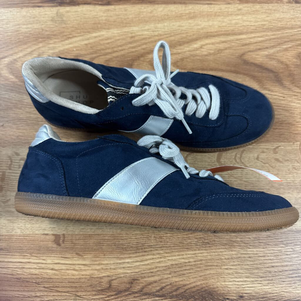 SHU SHOP,TRENDY SNEAKER,NVY SILVER,9