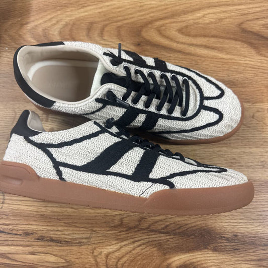 STEVE MADDEN, TRENDY TWEED SNEAKER,WHEAT BLK ,9