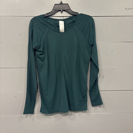 ATHLETA,ACTIVE LONGSLVE TOP ,AQUA,M