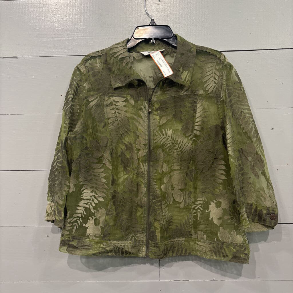 TAN JAY,SHEER LEAF JACKET ,GREEN ,XL