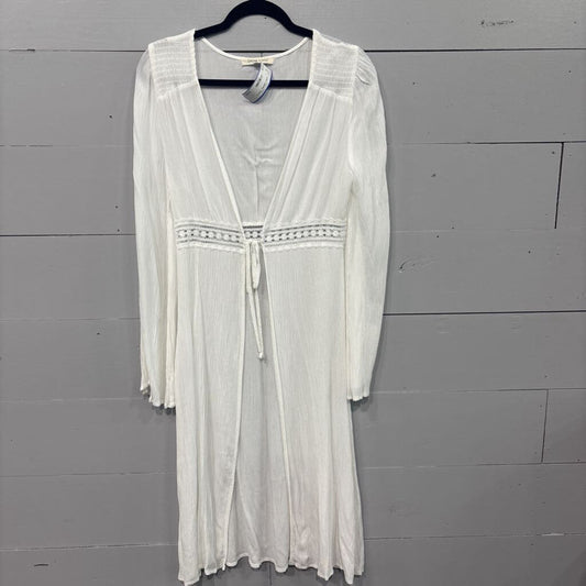 LIVING DOLL,LIGHT KIMONO ,WHT,S