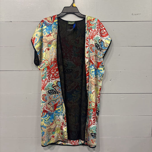 MAUDE,SHEER PATTERNED KIMONO ,MULTI,OS