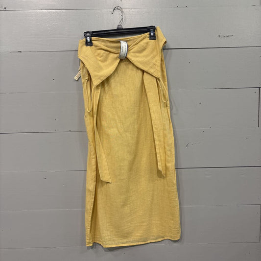 FREEPEOPLE,2PC TOP SKIRT DRESS ,YEL,S