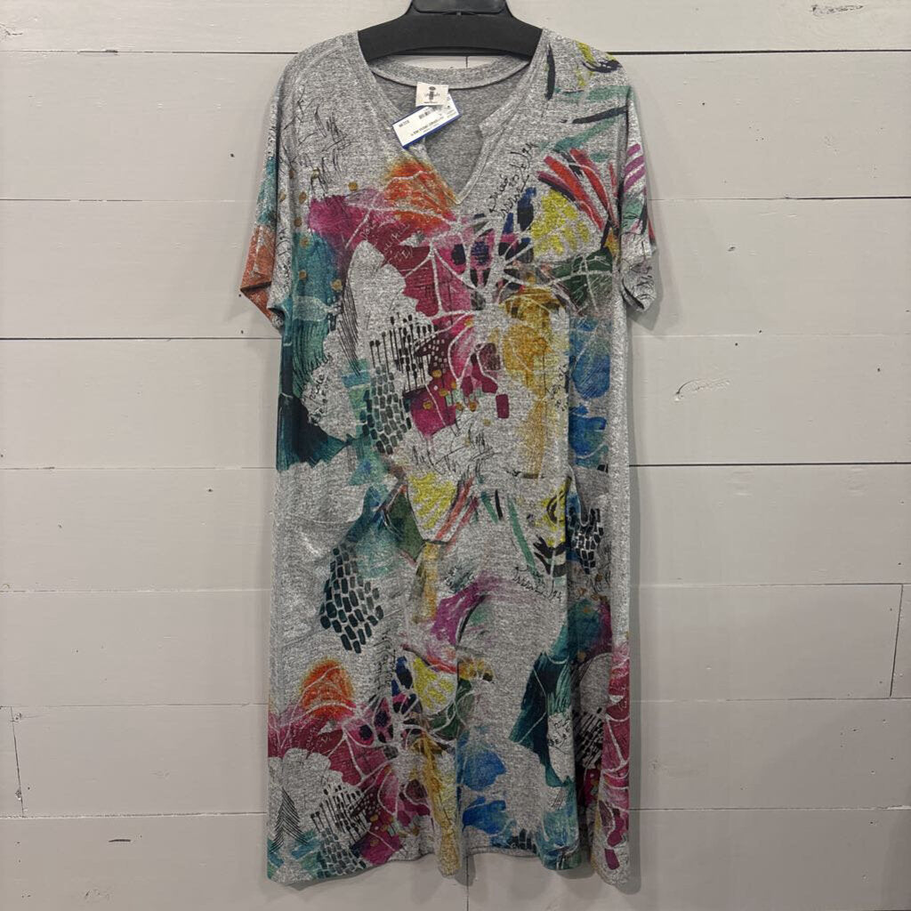 INOAH,PATTERNED DRESS,MULTI ,XL