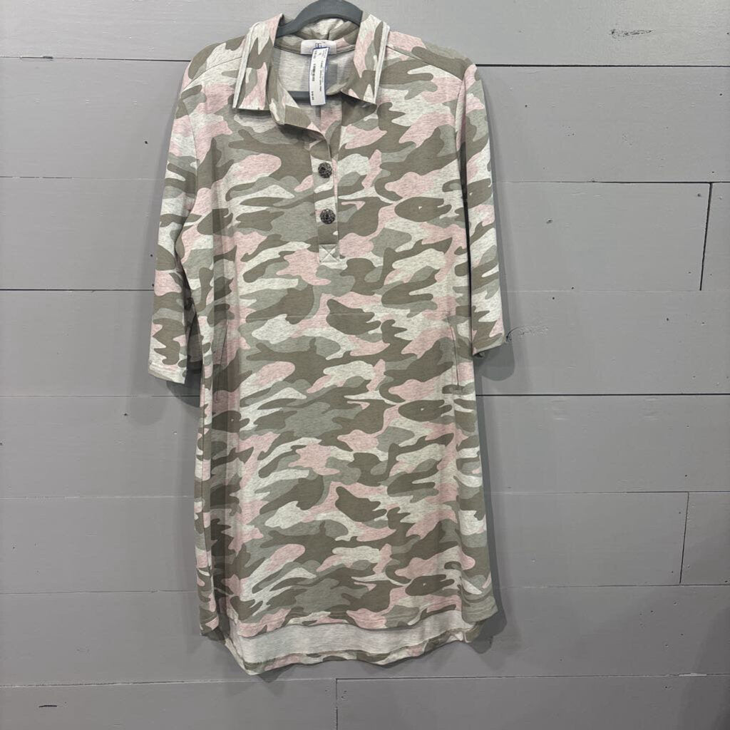 DG,CAMO DRESS,GRN PINK