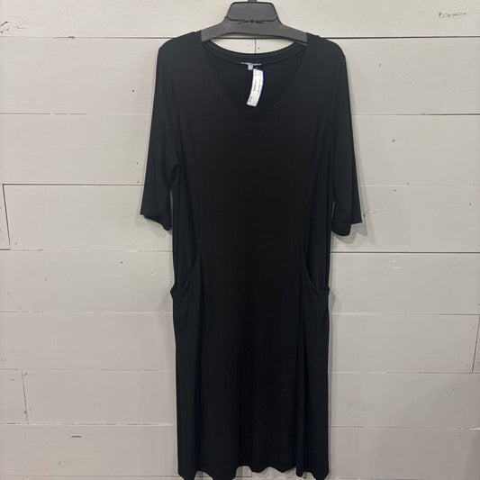 HABITAT, MAXI DRESS,BLK ,L