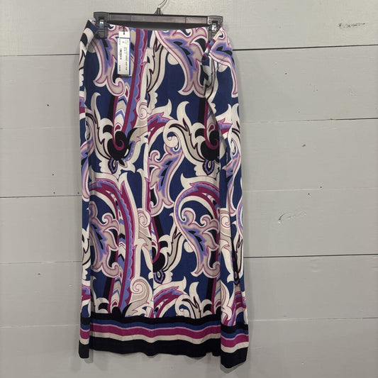 CHICO'S,NWT PATTERNED SKIRT,PUR BLUE ,3