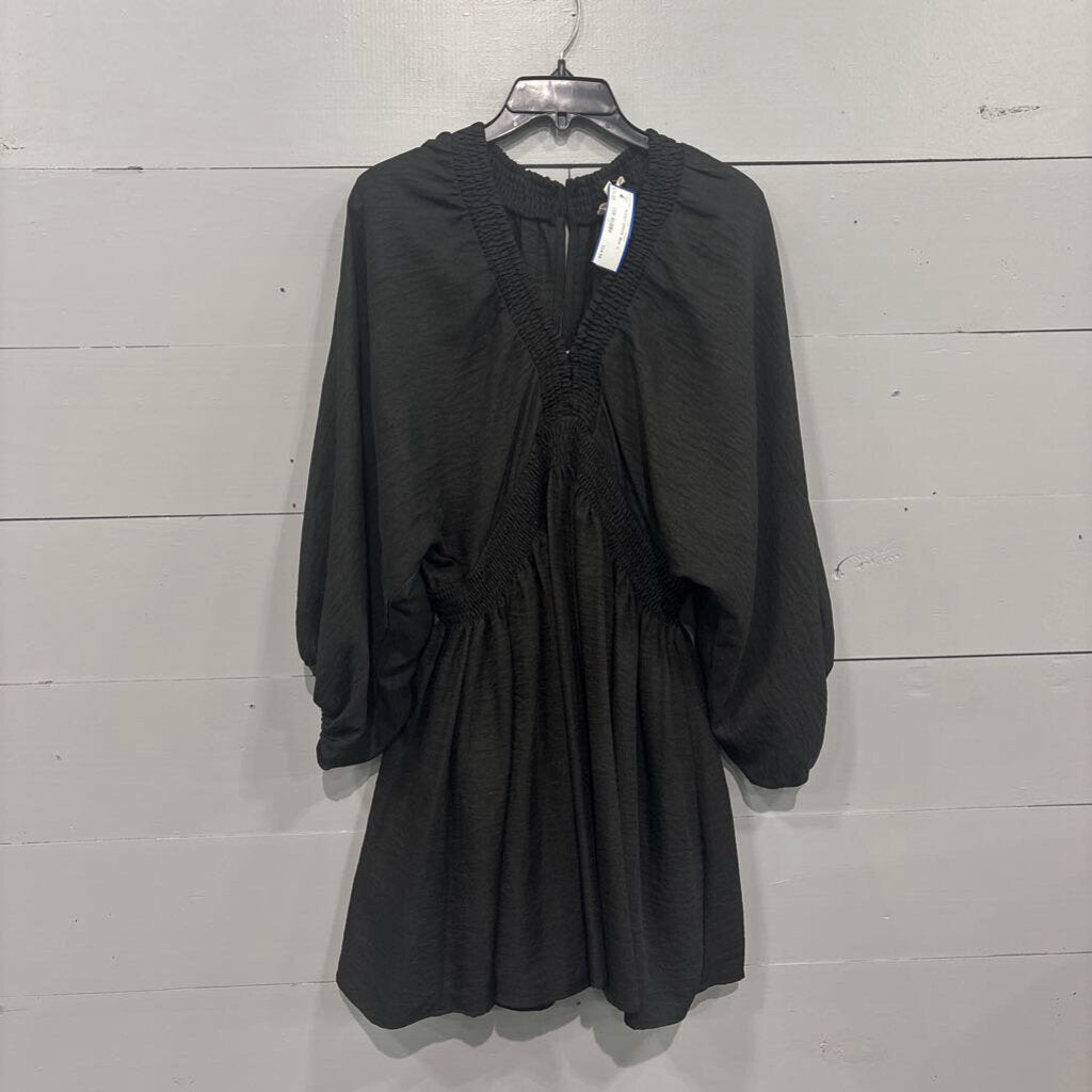 ENTRO,FLOWY DRESS ,BLK ,L
