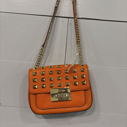 MK MINI CROSSBODY ,ORG GOLD