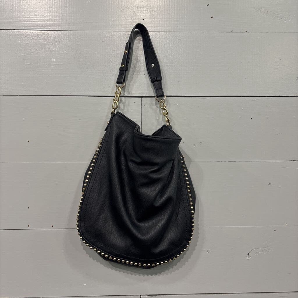 JESSICA SIMPSON,SHOULDER BAG ,BLK GOLD