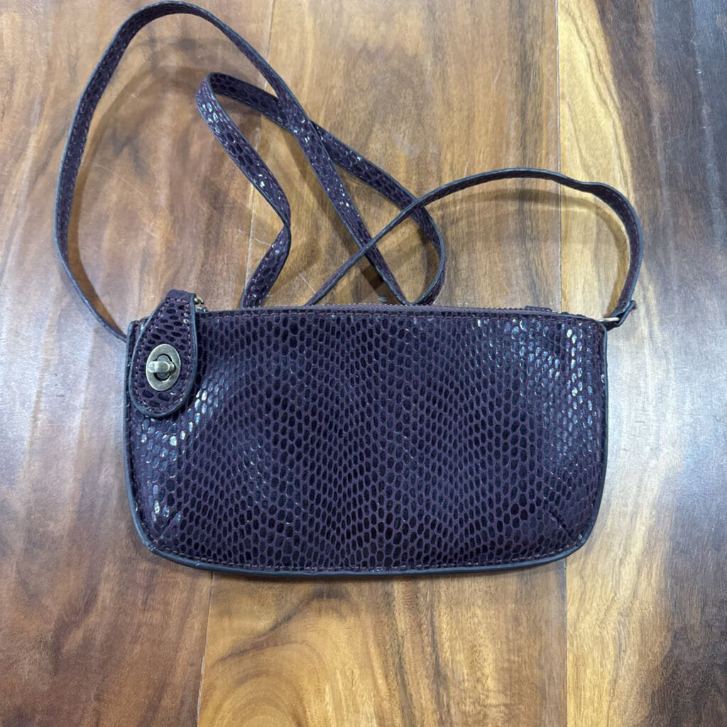 NO BAND,PURPLE SNAKE CROSSBODY,PURPLE