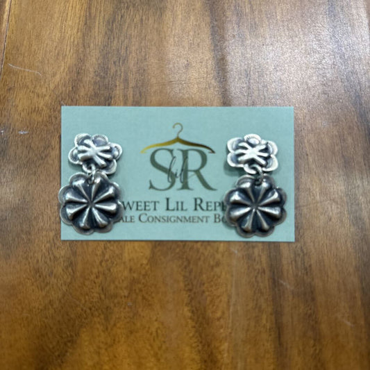 Sterling Silver CONCHO EAR,SILVER