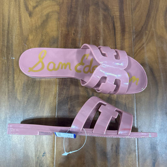 SAM EDELMAM,JELLY SLIDE SANDAL ,MAUVE,9